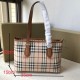 Cloni Firmate Burberry Borsa Replica 1:1 per manico in PVC Marrone imitazioni