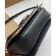 Replica Alta Qualità Mini Vintage Check e Leather D-ring Borse Black