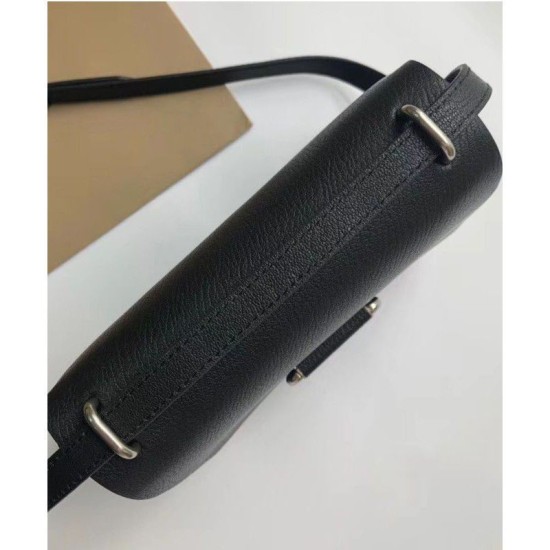 Replica Alta Qualità Mini Vintage Check e Leather D-ring Borse Black