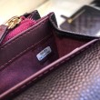 Pari all'originale replica Long Portafoglio Caviar Leather A31506 Black