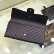 Pari all'originale replica Long Portafoglio Caviar Leather A31506 Black