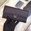 Pari all'originale replica Long Portafoglio Caviar Leather A31506 Black