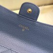 Long Portafoglio Caviar Leather A31506 Blue