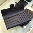 Qualità superiore replica Portafoglio lungo Chevron A31506 Nero