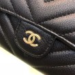 Qualità superiore replica Portafoglio lungo Chevron A31506 Nero