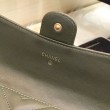Alta gamma replica Portafoglio lungo Chevron A31506 verde