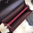Qualità superiore replica Portafoglio lungo in pelle di agnello trapuntata A31506
