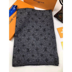 Sciarpa classica in cashmere grigio