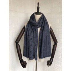 Replica Alta Qualità Sciarpa classica in cashmere grigio