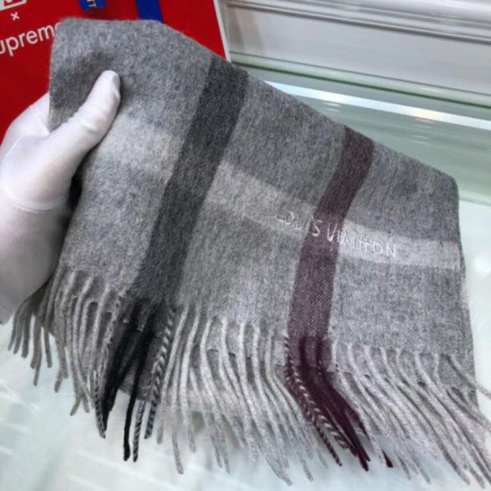 Sciarpe di seta cashmere grigie Sciarpe di seta cashmere grigie