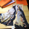 Sciarpe di seta di cachemire Hermes 140 nero Sciarpe di seta di cachemire Hermes 140 nero