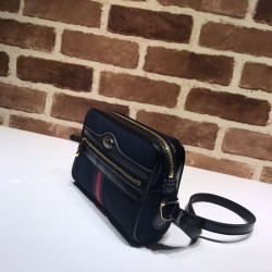 Cloni Firmate Borsa mini Ophidia GG Flora 517350 blu scuro imitazioni