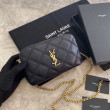Borsa a catena trapuntata YSL Saint Laurent nera Borsa a catena trapuntata YSL Saint Laurent nera