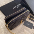 Borsa a catena trapuntata YSL Saint Laurent nera Borsa a catena trapuntata YSL Saint Laurent nera