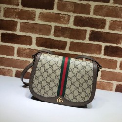 Cloni Firmate Borsa a tracolla Ophidia GG piccola 601044 Dark Coffee imitazioni