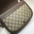 Borsa a tracolla Ophidia GG piccola 601044 Dark Coffee