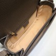 Borsa a tracolla Ophidia GG piccola 601044 Dark Coffee