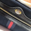 Borsa mini Ophidia GG Flora 517350 blu scuro