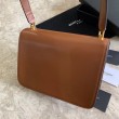 Borsa YSL Saint Laurent Carre in pelle scamosciata marrone