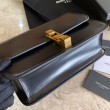 Borsa YSL Saint Laurent Carre in pelle scamosciata nera