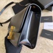 Borsa YSL Saint Laurent Carre in pelle scamosciata nera