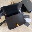 Borsa YSL Saint Laurent Carre in pelle scamosciata nera