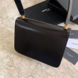 Borsa YSL Saint Laurent Carre in pelle scamosciata nera