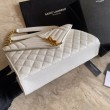 Busta con busta media YSL Saint Laurent Mix Matelasse bianca