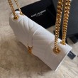 Busta con busta media YSL Saint Laurent Mix Matelasse bianca