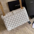 Busta con busta media YSL Saint Laurent Mix Matelasse bianca