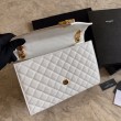 Busta con busta media YSL Saint Laurent Mix Matelasse bianca