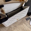 Busta con busta media YSL Saint Laurent Mix Matelasse bianca