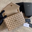 Sacchetto busta media YSL Saint Laurent Mix Matelasse Albicocca