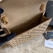Sacchetto busta media YSL Saint Laurent Mix Matelasse Albicocca