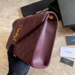 Sacchetto busta media YSL Saint Laurent Mix Matelasse Claret
