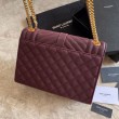 Sacchetto busta media YSL Saint Laurent Mix Matelasse Claret