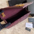 Sacchetto busta media YSL Saint Laurent Mix Matelasse Claret