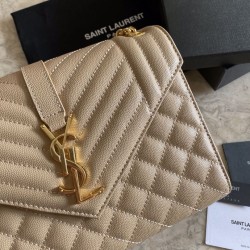 Sacchetto busta media YSL Saint Laurent Mix Matelasse Albicocca Dupe Perfetta Cloni Firmate Sacchetto busta media YSL Saint Laurent Mix Matelasse Albicocca imitazioni