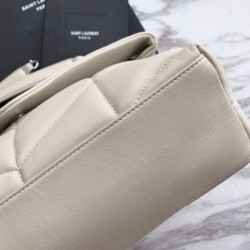 Imitazioni borse griffate piccola Puffer YSL Saint Laurent bianca