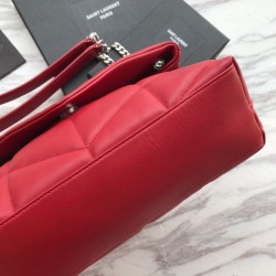 Dettagli perfetti Replica Perfetta piccola YSL Saint Laurent Loulou Puffer rossa Dupe Perfetta Cloni Firmate Dettagli perfetti Replica Perfetta piccola YSL Saint Laurent Loulou Puffer rossa imitazioni