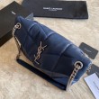 Borsa a tracolla Yul Saint Laurent Loulou piccola blu