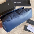 Borsa a tracolla Yul Saint Laurent Loulou piccola blu