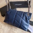 Borsa a tracolla Yul Saint Laurent Loulou piccola blu