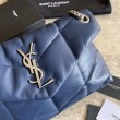 Borsa a tracolla Yul Saint Laurent Loulou piccola blu