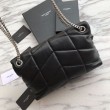 Borsa a tracolla Yul Saint Laurent Loulou piccola nera