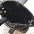 Borsa a tracolla Yul Saint Laurent Loulou piccola nera