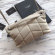Imitazioni borse griffate piccola Puffer YSL Saint Laurent bianca