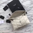 Imitazioni borse griffate piccola Puffer YSL Saint Laurent bianca