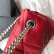 Dettagli perfetti Replica Perfetta piccola YSL Saint Laurent Loulou Puffer rossa