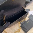 Portafoglio YSL Saint Laurent Uptown Chain nero